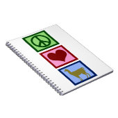 Peace Love Llamas Notitieboek (Rechterzijde)