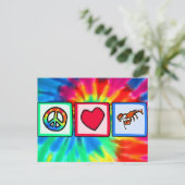 Peace, Love, Lobsters Briefkaart (Staand voorkant)