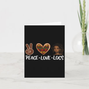Peace Love Loses Black Melanine Vrouwen Afrikaanse Kaart
