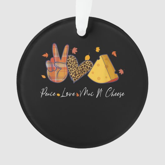 Peace Love Mac N Cheese Halloween Thanksgiving (devant)