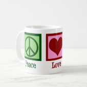 Peace Love Mail Koffiemok (Voorkant links)