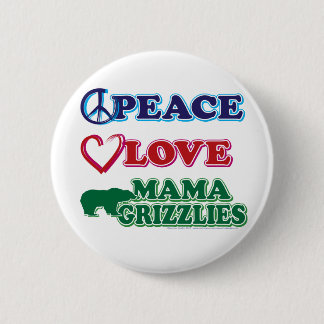 Peace-Love-Mama-Grizzlies Ronde Button 5,7 Cm