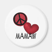 Peace Love Mamaw Magneet (Voorkant)