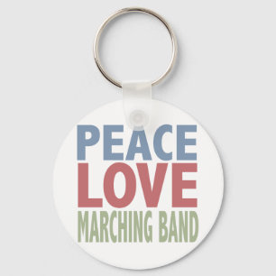 Peace Love Marching Band Sleutelhanger