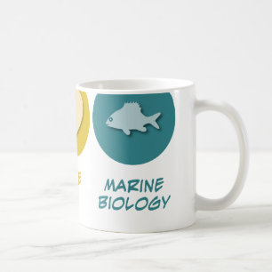 Peace Love Marine Biology Koffiemok
