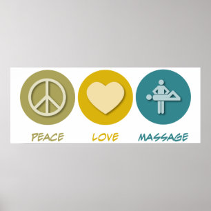 Peace Love Massage Poster