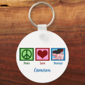 Peace Love Massage Sleutelhanger (Achterkant)
