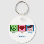 Peace Love Massage Sleutelhanger (Achterkant)