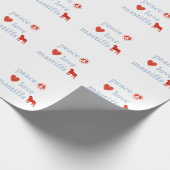 Peace Love Mastiffs Cadeaupapier (Hoek)