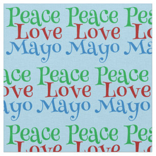 Peace Love Mayo Funny Mayonnaise Lover Stof