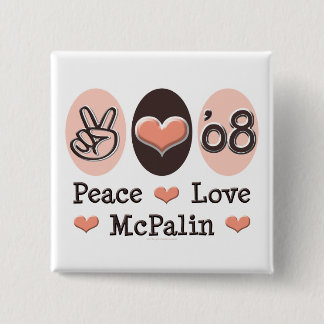 Peace Love McPalin Button 08