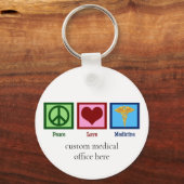 Peace Love Medicine Sleutelhanger (Voorkant)
