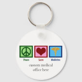 Peace Love Medicine Sleutelhanger (Achterkant)