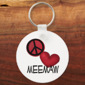 Peace Love MeeMaw Sleutelhanger (Voorkant)