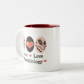 Peace Love Microbiology Mok (Voorkant links)