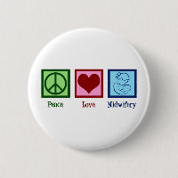 Peace Love Midwifery Cute Midechtgenote