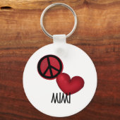 Peace Love Mimi Sleutelhanger (Voorkant)