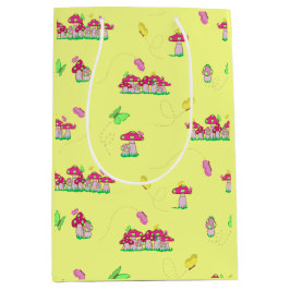 Peace Love Mushrooms Gift Bag Medium Cadeauzakje