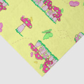 Peace Love Mushrooms Gift Bag Tissuepapier (Detail)