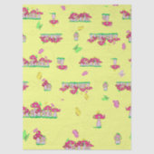 Peace Love Mushrooms Gift Bag Tissuepapier (Voorkant)