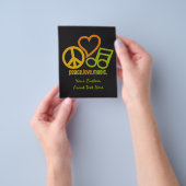 Peace Love Music Custom Flyers (Hand)