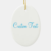 Peace Love Music Custom Keramisch Ornament (Achterkant)