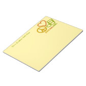 Peace Love Music Custom notitieblok (Schuin)