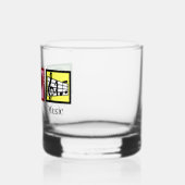 Peace Love Music Custom Schattigee Musicus Whisky Glas (Links)