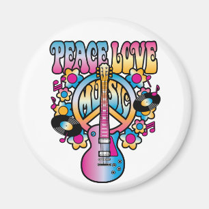 Peace Love Music Magneet