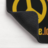 Peace Love Music mousepad Muismat (Hoek)