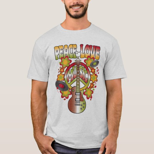 Peace Love & Music T-shirt (Voorkant)