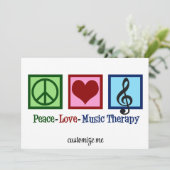 Peace Love Music Therapy Personalized Therapist (Staand voorkant)
