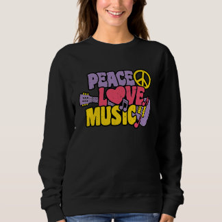Peace Love Music Trui