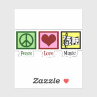 Peace Love-muzieklaptop