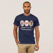 Peace Love Neurochirurgie T-shirt (Voorkant volledig)