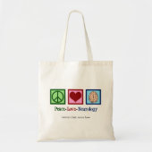 Peace Love Neurology Custom Neuroloog Tote Bag (Voorkant)