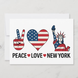 Peace Love New York Kaart