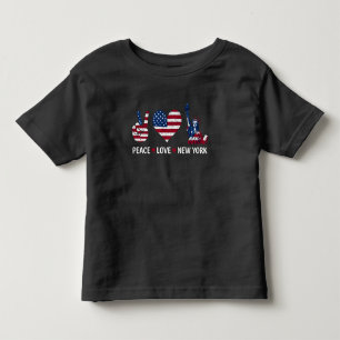 Peace Love New York Kinder Shirts