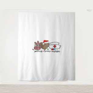 Peace Love Nurse, Halloween Classic T-shirt Wandkleed