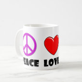 Peace Love Nurse Koffiemok (Voorkant links)