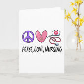Peace Love Nursing Kaart (Gele Bloem)