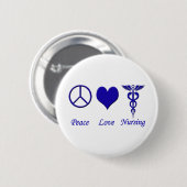 Peace Love Nursing Ronde Button 5,7 Cm (Voorkant /achterkant)