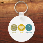 Peace Love Nursing Sleutelhanger (Voorkant)