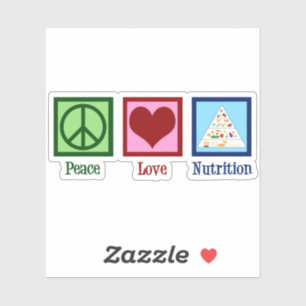 Peace Love Nutrition Sticker
