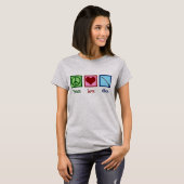 Peace Love Oboe T-shirt (Voorkant volledig)