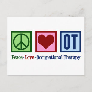 Peace Love Occupational Therapy Briefkaart