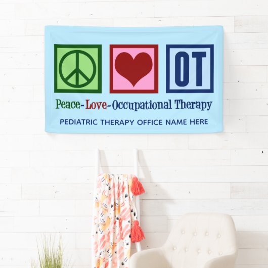 Peace Love Occupational Therapy Custom Spandoek (Insitu)