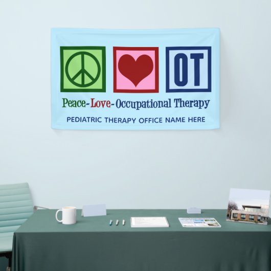 Peace Love Occupational Therapy Custom Spandoek (Beurs)