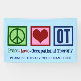 Peace Love Occupational Therapy Custom Spandoek
