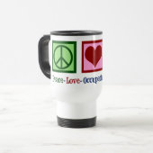 Peace Love Occupational Therapy Cute OT Reisbeker (Voorkant links)